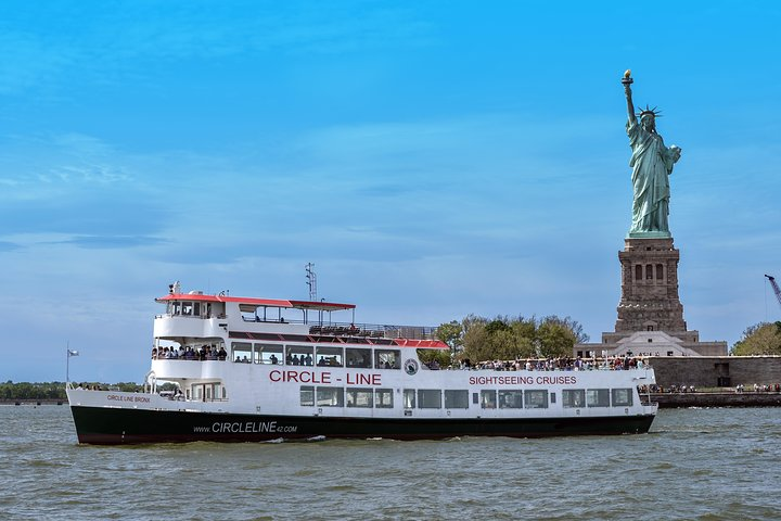 Experience stunning views of the Statue of Liberty and the iconic New York skyline aboard the Circle Line Liberty Cruise where history meets breathtaking scenery on a relaxing harbor journey.